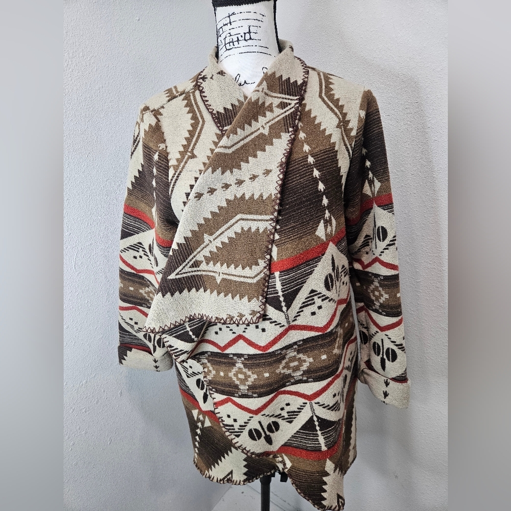 Silverado Western women's wool blend jacket/shawl  large